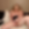 Chubby blonde with BIIIG tits plays with a dildo thumb