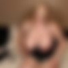Chubby blonde with BIIIG tits plays with a dildo thumb